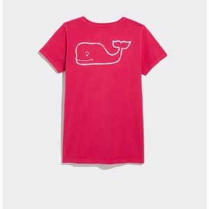 New Vineyard Vines Women's Garment Dyed Vintage Whale Short Sleeve Tee